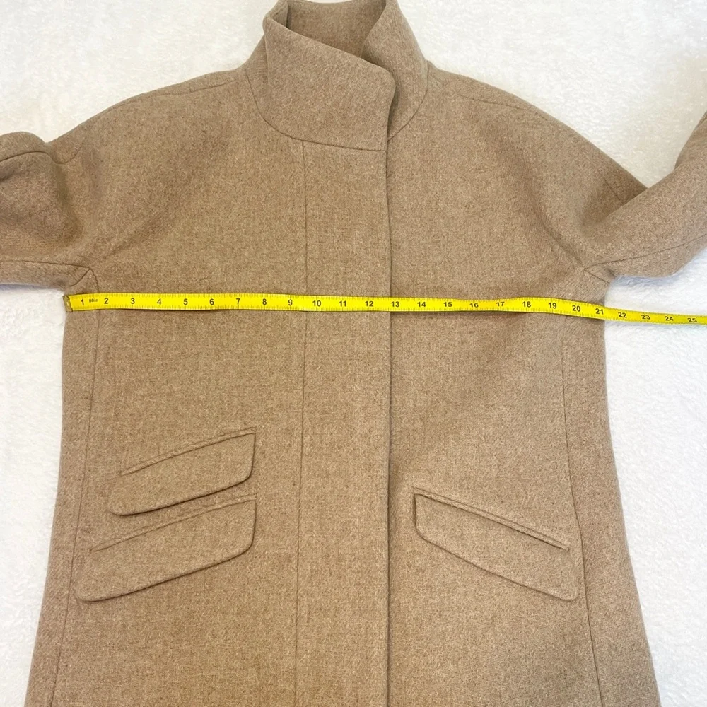J. Crew Cocoon Coat‎ in Italian Stadium Cloth Wool Blend Nello Gori Pale Blush 8 - Picture 13 of 13